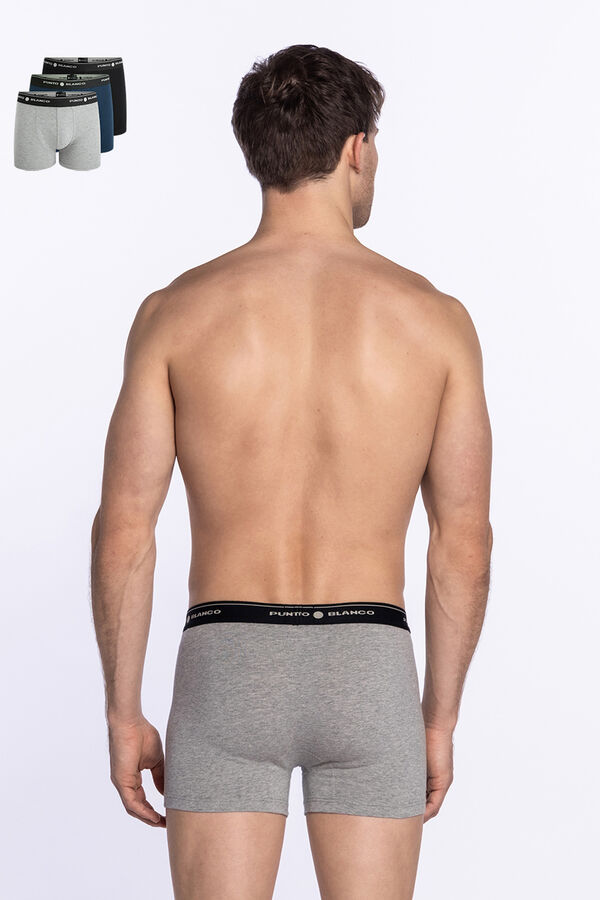 Punto Blanco Pack de 3 boxers de algodão estampado