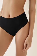 Women'secret Thermoregulatory tanga panty with shaping effect black