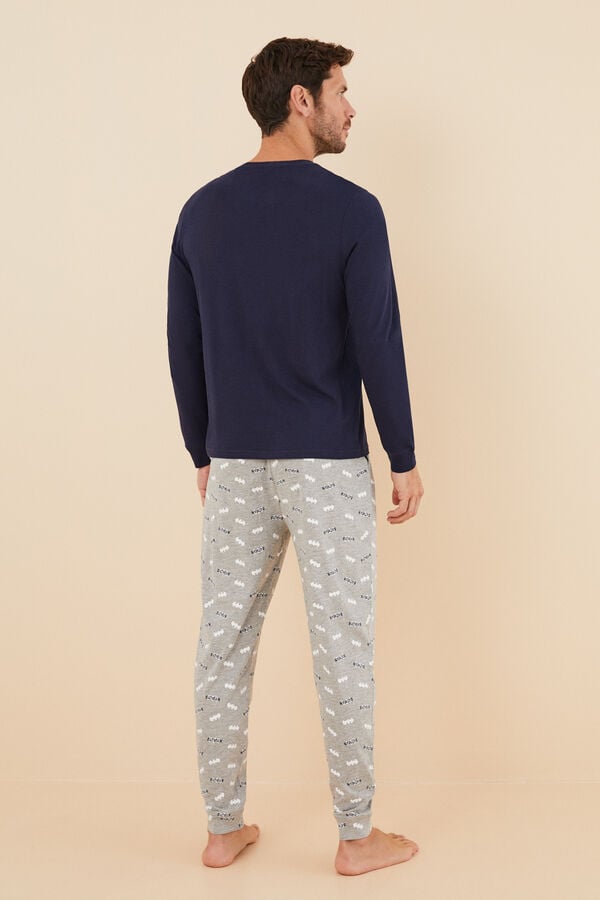 Lonsdale Pijama largo de algodón para hombre: a la venta a 21.24