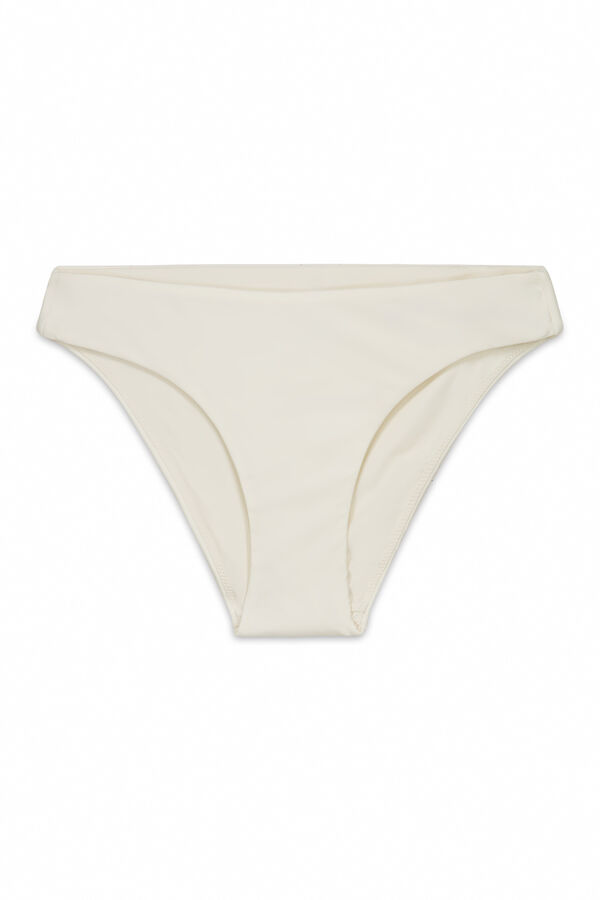 Women'secret Cueca de biqu&iacute;ni cl&aacute;ssica branca bege