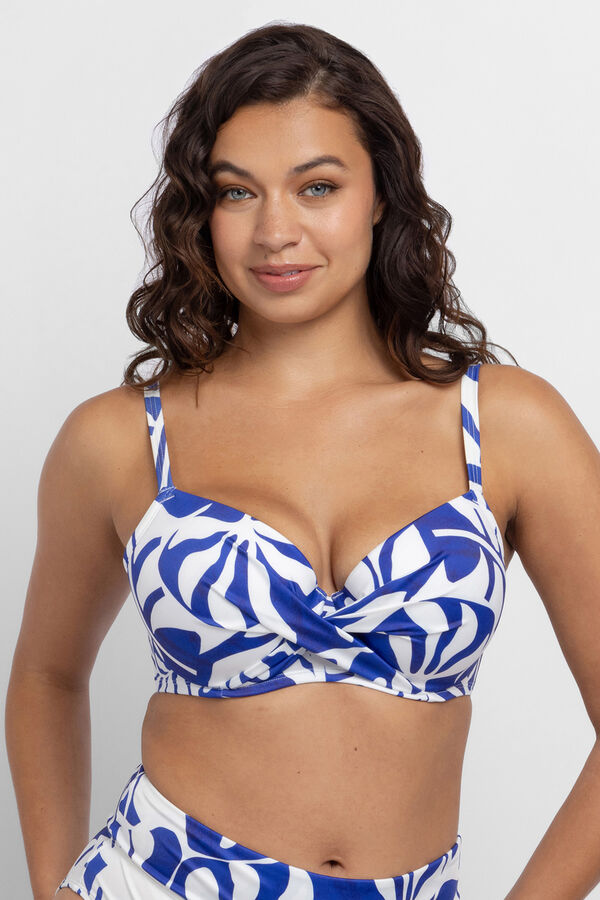 Dorina Top biqu&iacute;ni com enchimento Mercadona azul