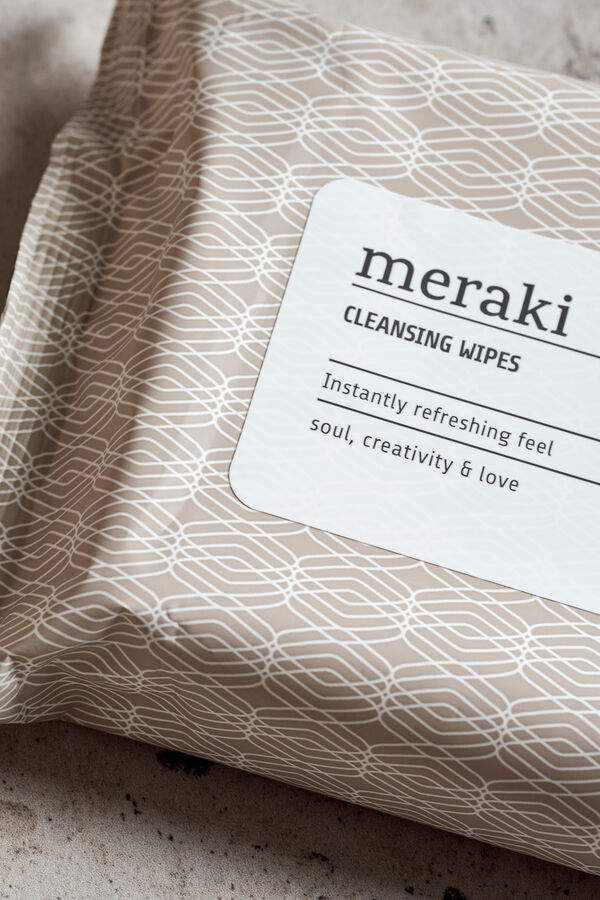 Meraki Paquete de toallitas limpiadoras gris