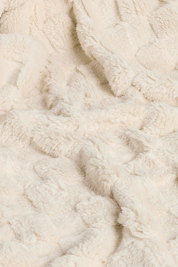 Calma House Xadrez xadrez em tons bege Damero estampado