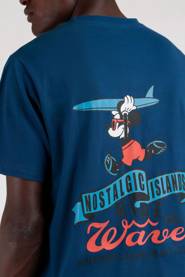 Admas Pijama curto Disney Ride the Wave azul