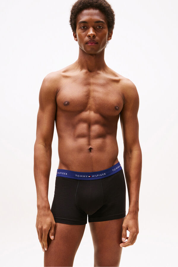 Tommy Hilfiger Pacote com 3 Boxers de Algodão preto