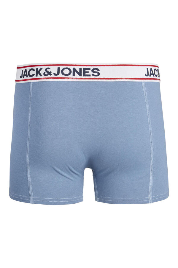 Jack & Jones Pack de 3 b&oacute;xers combinados de algod&oacute;n blue