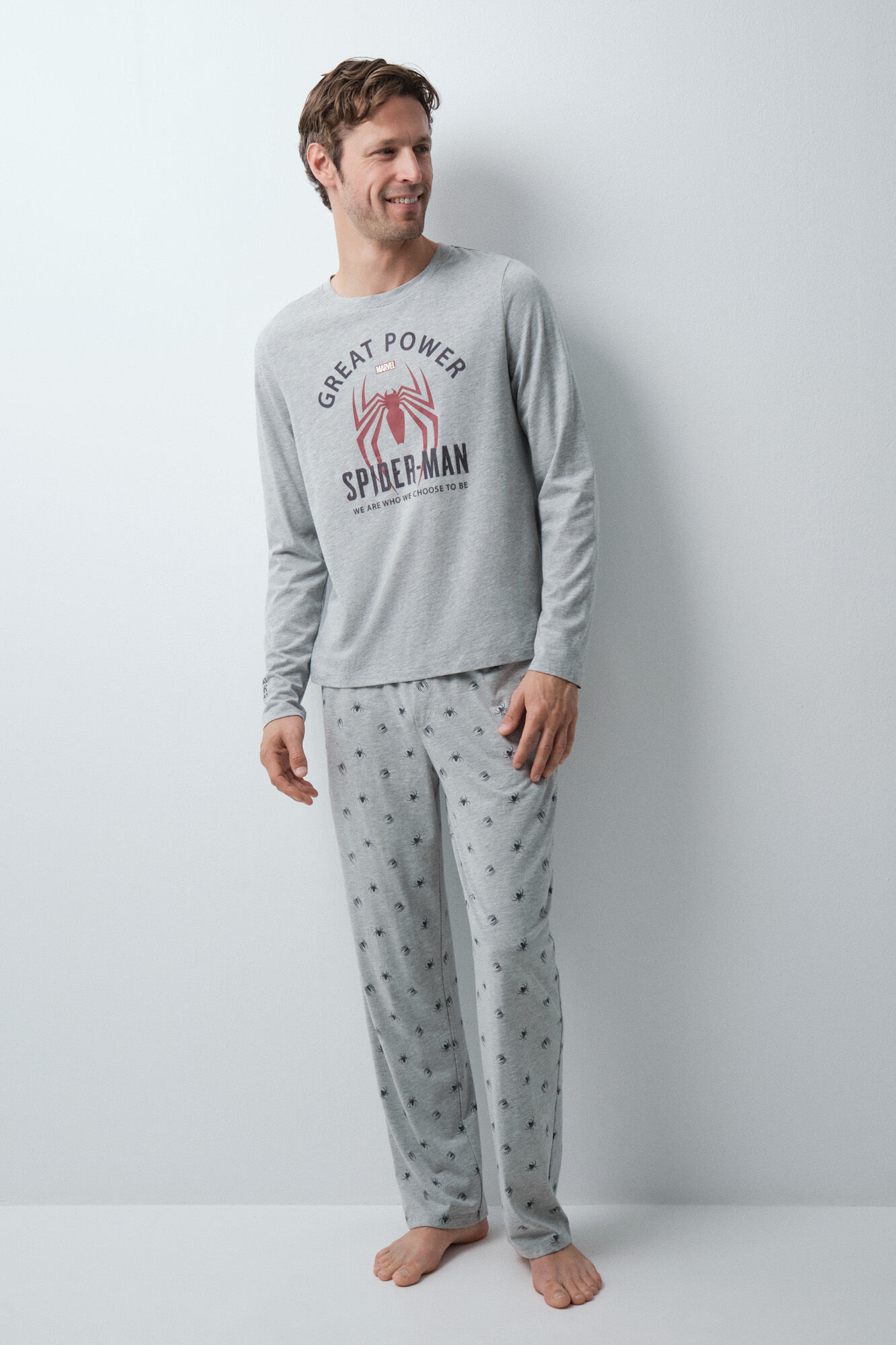 Women'secret Pijama comprido em algod&atilde;o Spiderman