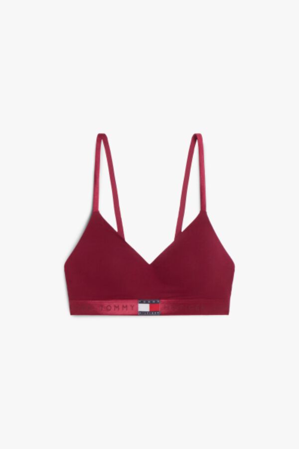 Tommy Underwear Bralette lift vermelho brilhante vermelho