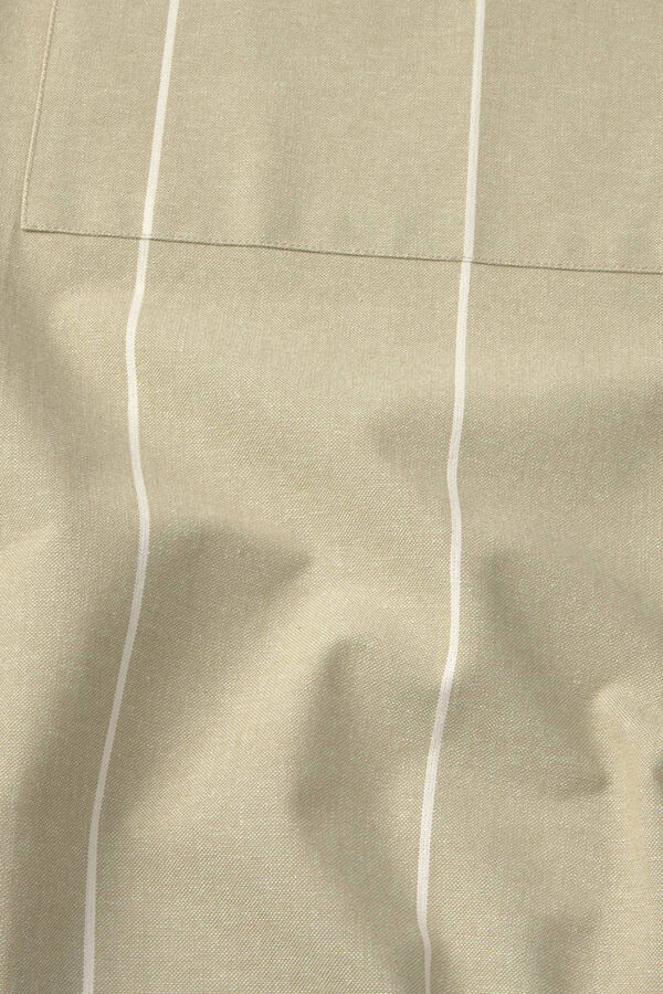 Textura Avental riscas bege