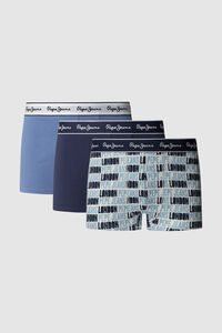 Pepe Jeans logo do boxer Pack 3