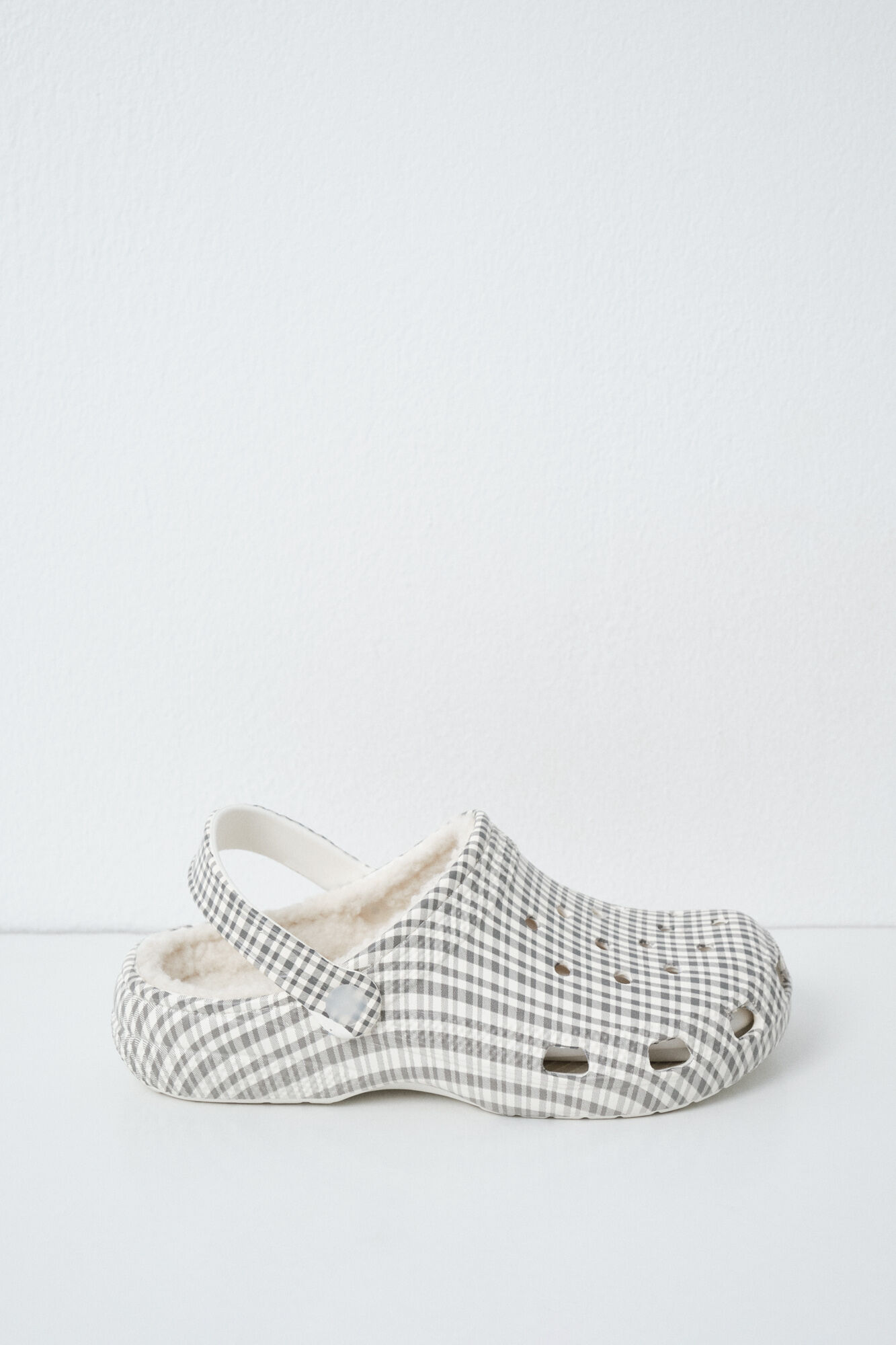 Women'secret Chinelos de quarto tamanco forrado xadrez