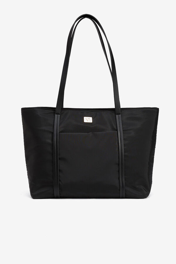 Vilanova Mala tote bag acolchoada preto