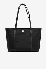 Vilanova Mala tote bag acolchoada preto