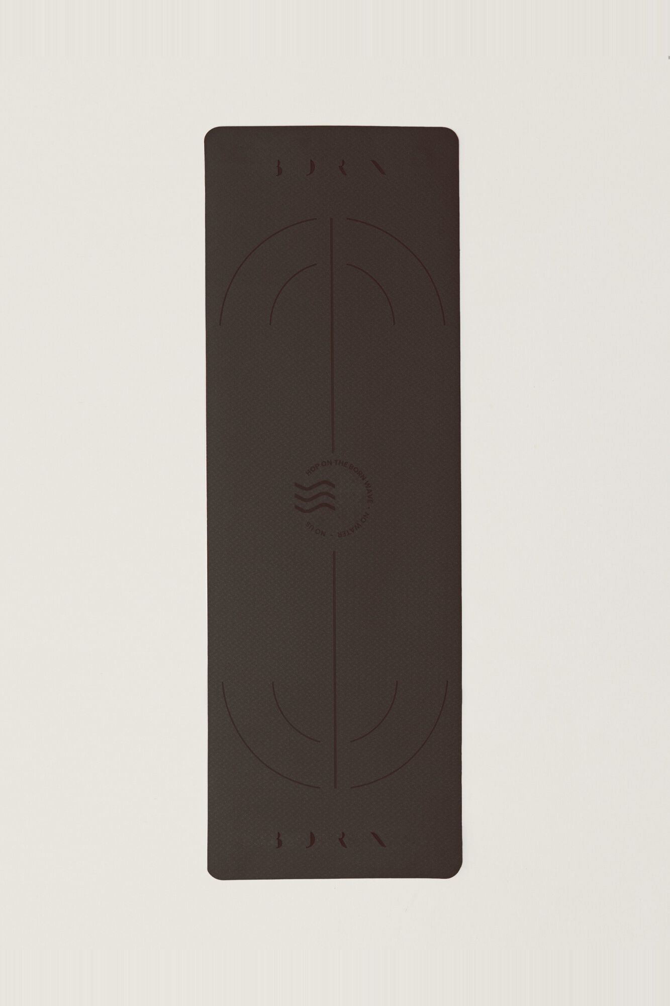 Born Living Yoga Esterilla Ondulada - 6 mm Chocolate