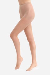 DIM Meia-calça transparente collant com efeito segunda pele, 17 deniers cru