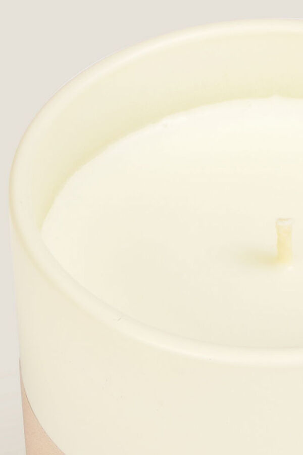 Textura Vela com aroma floral bege