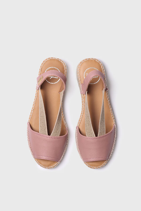 Toni Pons Alpargata plana de piel - ETNA rosa