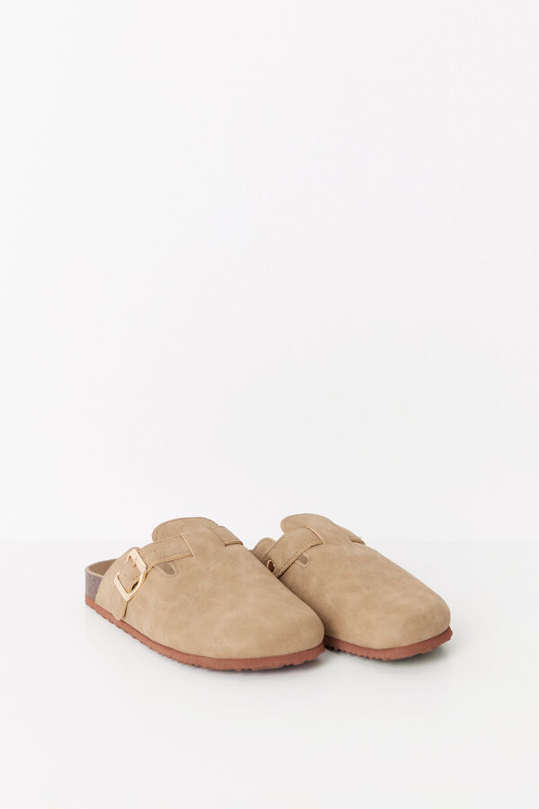 Womensecret Beige closed BIO slippers nude