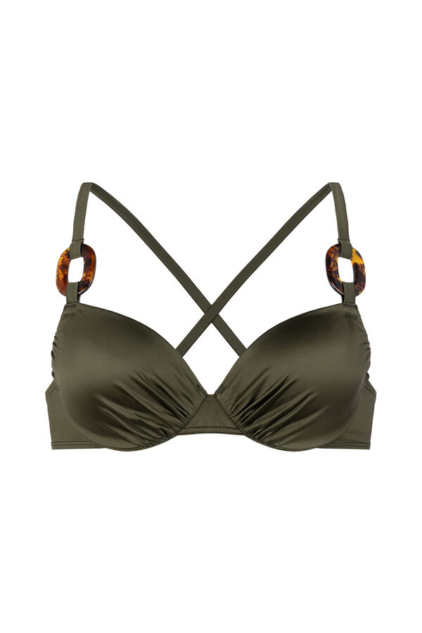 Dorina Top bikini relleno ligero Guarana verde
