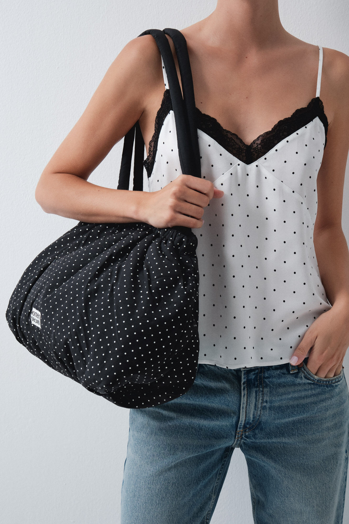 Women'secret Mala acolchoada franzida
