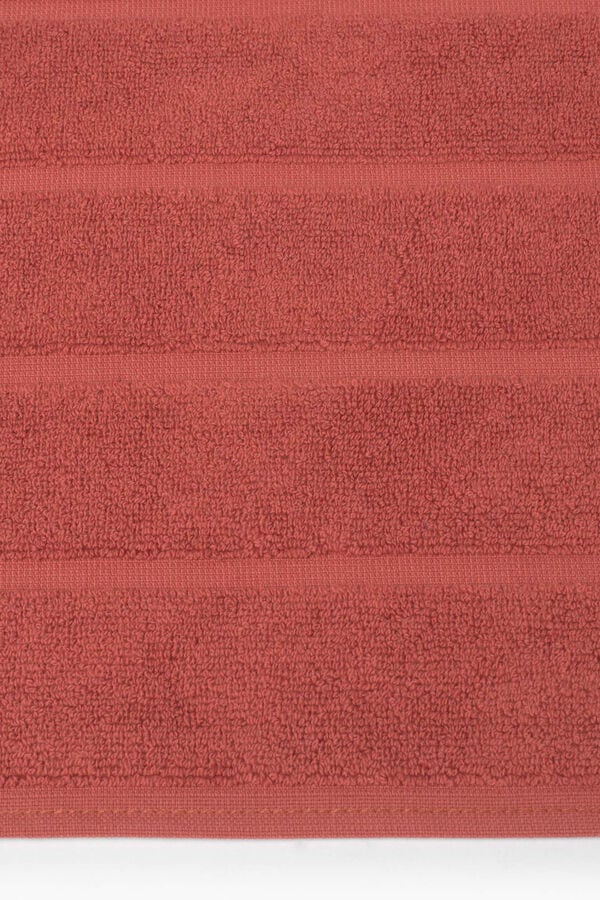 Womensecret Alfombra baño rizo algodón egipcio 50x70cm. rojo