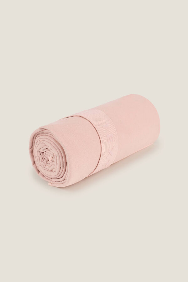 Textura Toalha leve de microfibra rosa