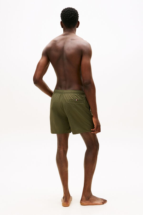 Tommy Hilfiger Cal&ccedil;&otilde;es de banho com inscri&ccedil;&atilde;o lateral bege