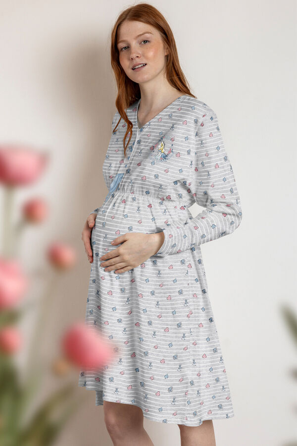 Admas Camisola de maternity Alicia B cinzento