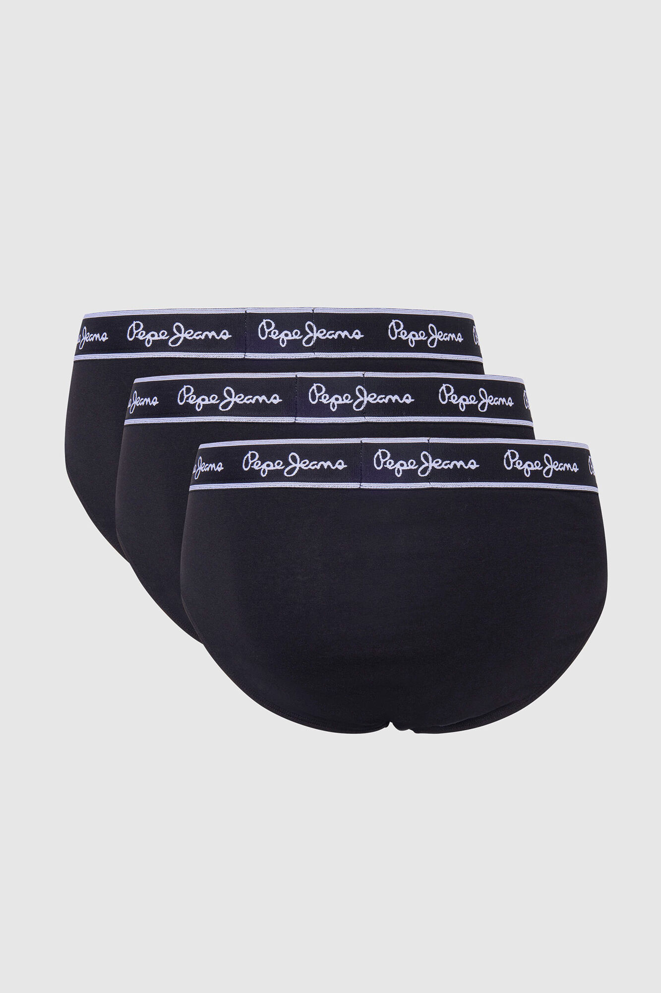 Pepe Jeans Pack de 3 cuecas regular fit em algod&atilde;o com elastano.