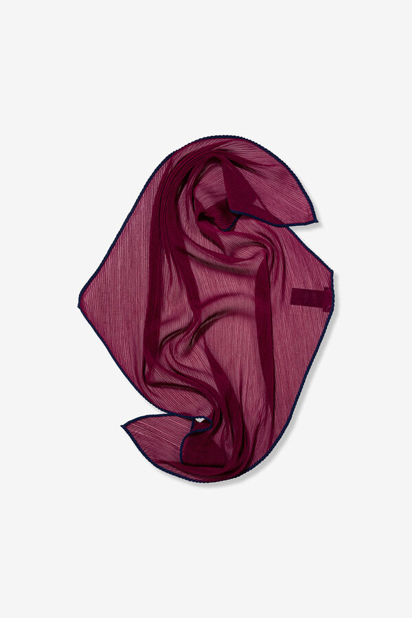 Vilanova Bandana Plisada Bicolor burdeos