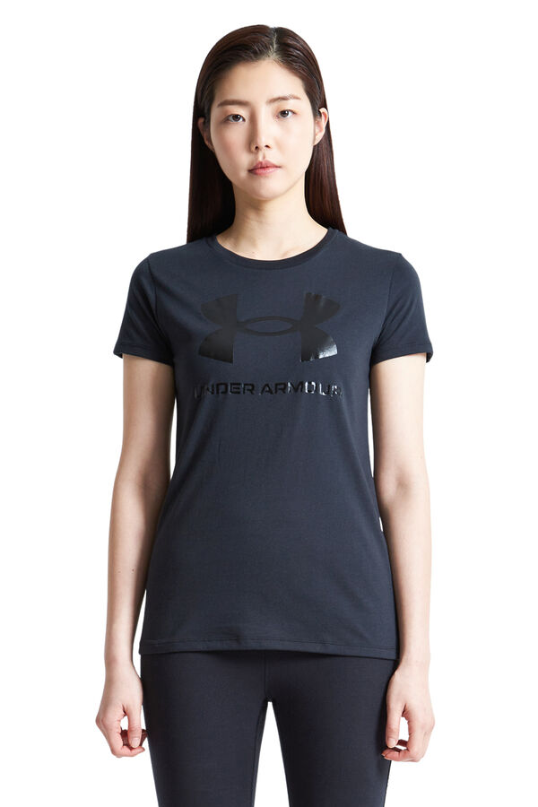Under Armour Camiseta preta de manga curta preto