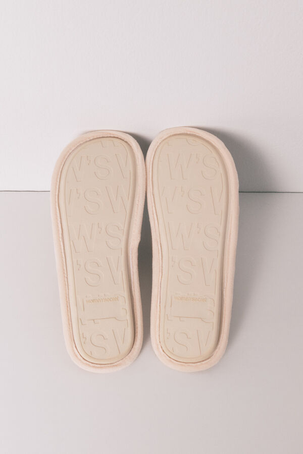 Women'secret Chinelos de quarto Grogu &agrave;s riscas vermelho