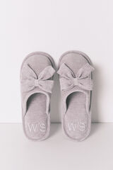 Women'secret Zapatillas cerradas chenilla gris gris