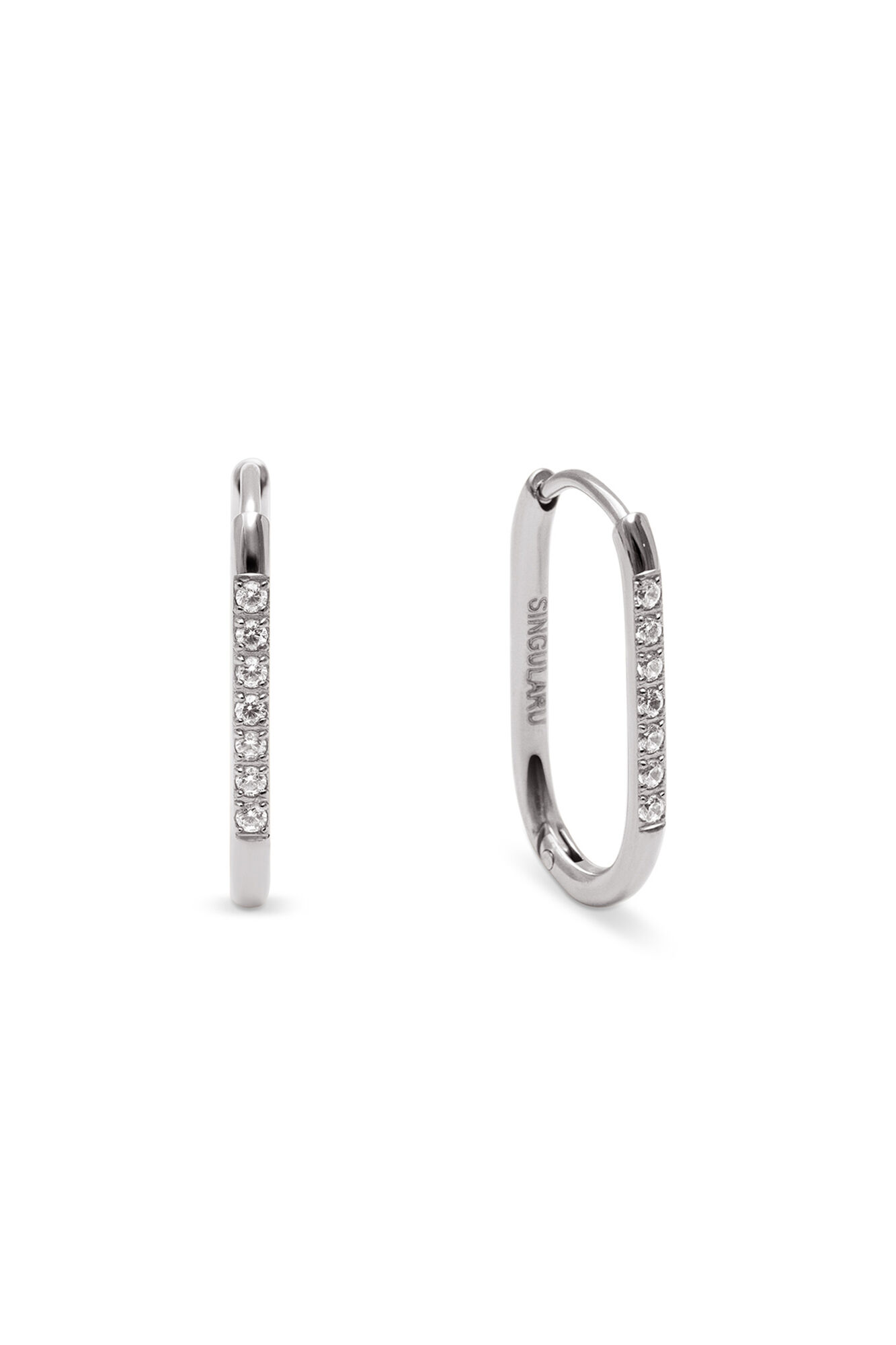 Singularu Bibi Steel Hoop Earrings