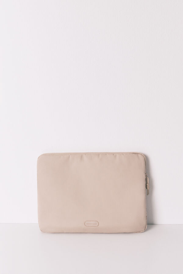 Women'secret Funda ordenador nylon beige Snoopy nude