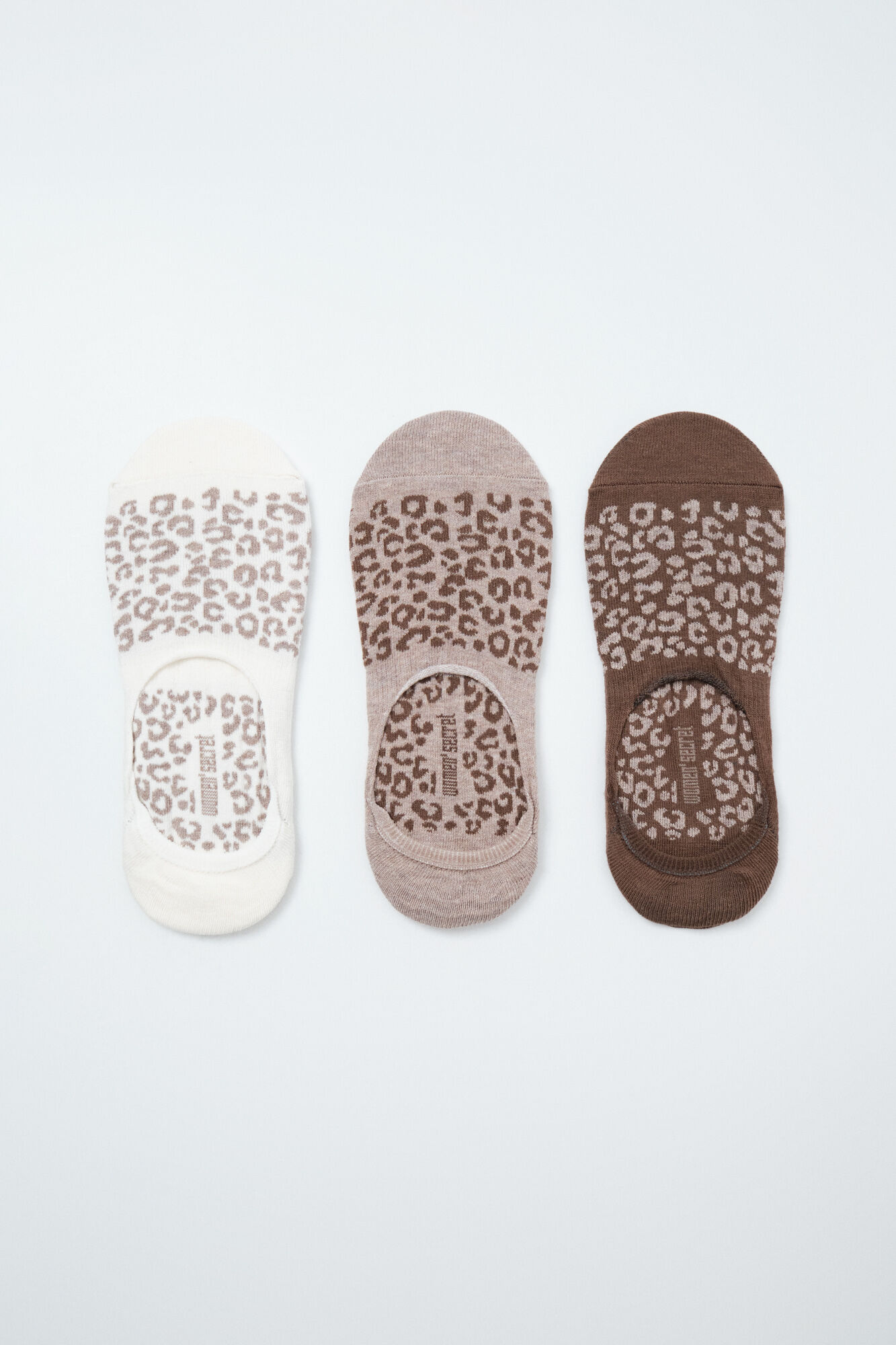 Women'secret Pack 3 meias slip estampado animal castanho