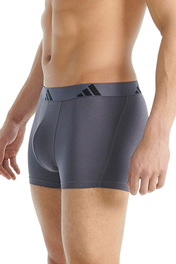 Adidas Pack de 3 bóxers de algodón Active Flex gris