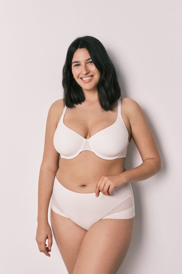 Women'secret Cuecas redutoras altas beges bege