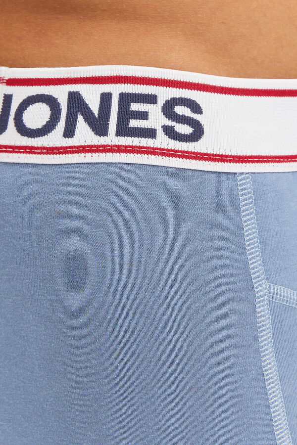 Jack & Jones Pack de 3 b&oacute;xers combinados de algod&oacute;n blue