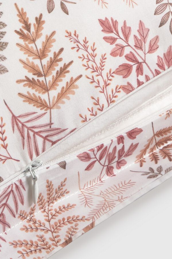 Textura Capa de almofada estampada cru