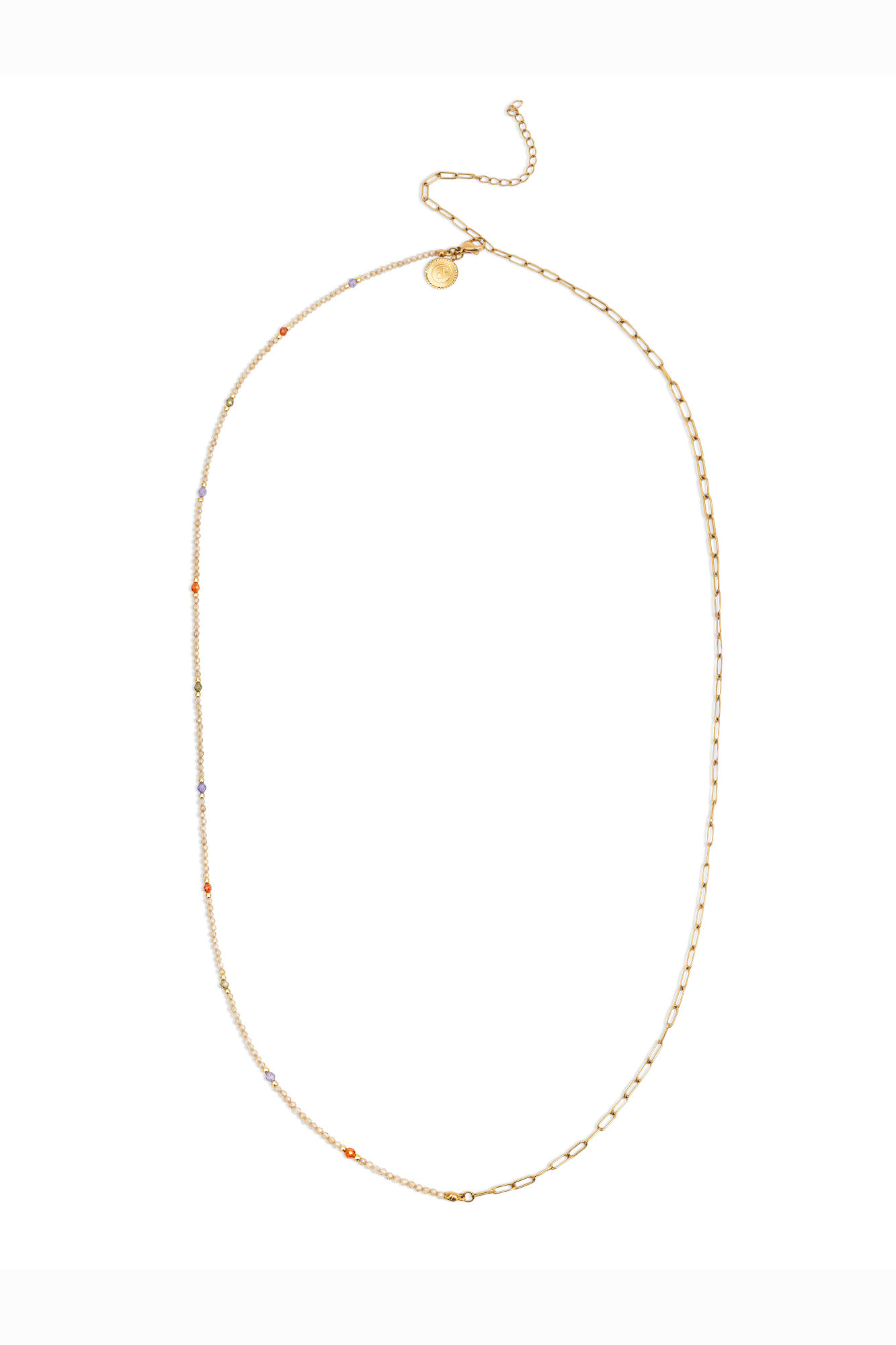 Singularu Collar Glam 90cm Acero Ba&ntilde;o Oro