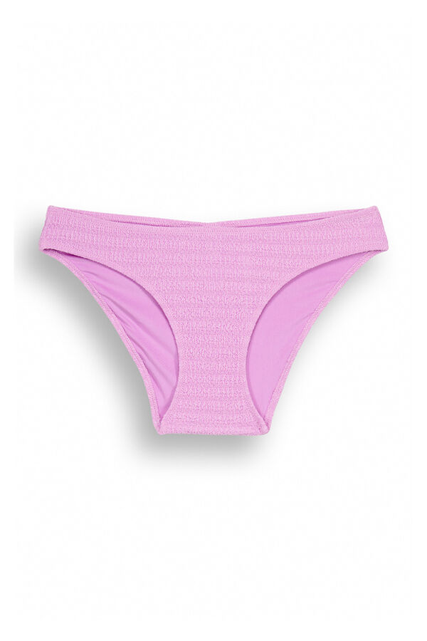 Womensecret Lilac textured bikini bottoms pink