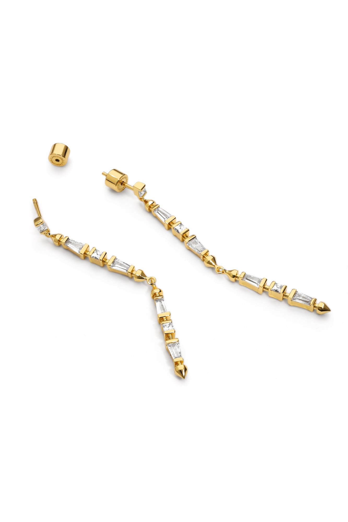 Singularu Pendientes Long Iris Ba&ntilde;o Oro