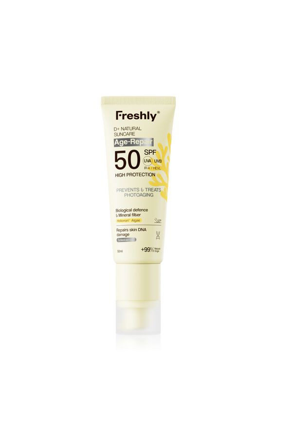 Freshly Cosmetics Crema solar antiarrugas SPF 50 blanco