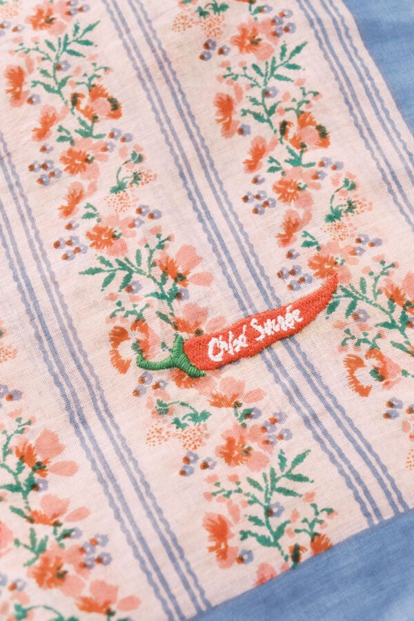 Women'secret Len&ccedil;o estampado de riscas multicolor bege