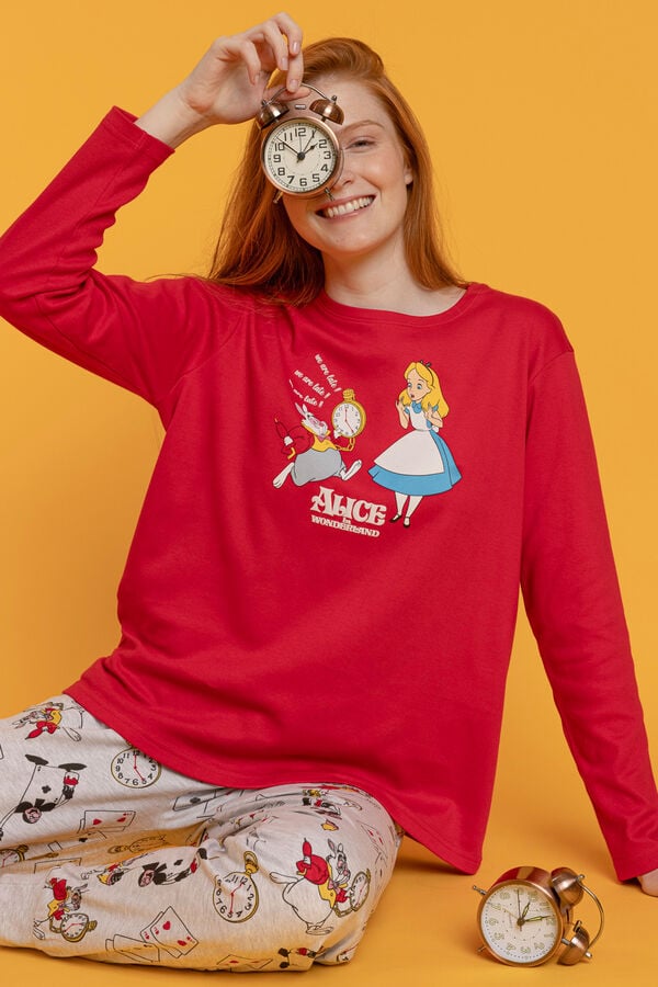 Admas Pijama Alice no País das Maravilhas A vermelho