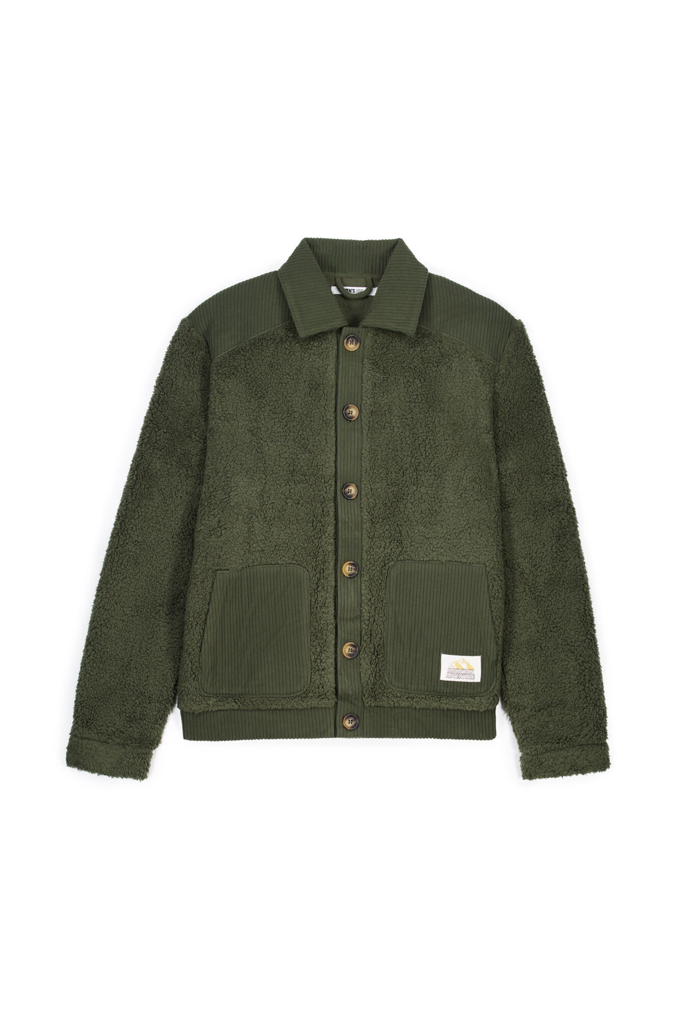 Women'secret Robe borrego verde caqui