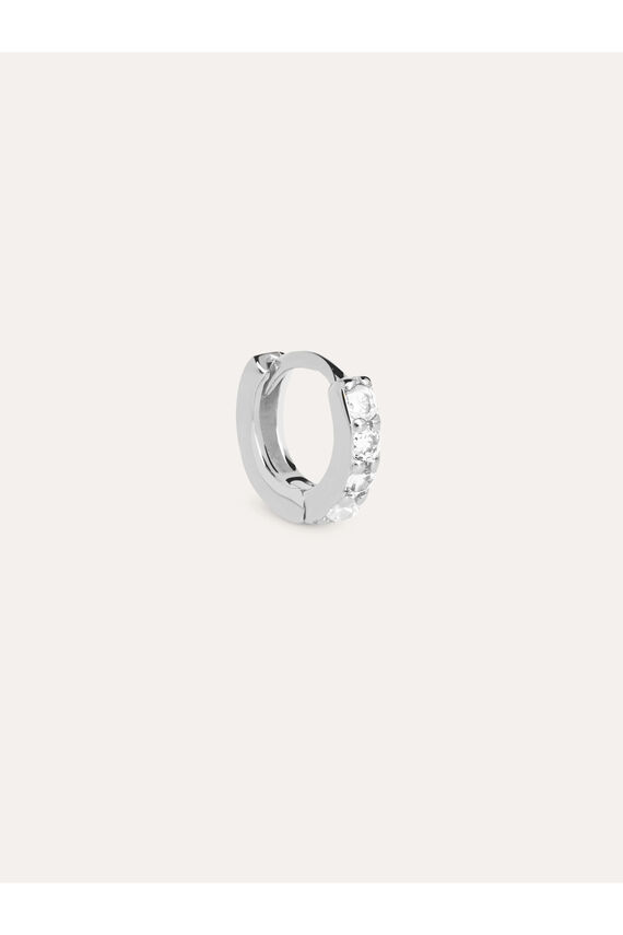 Pendiente Suelto Aro Cleo S Plata