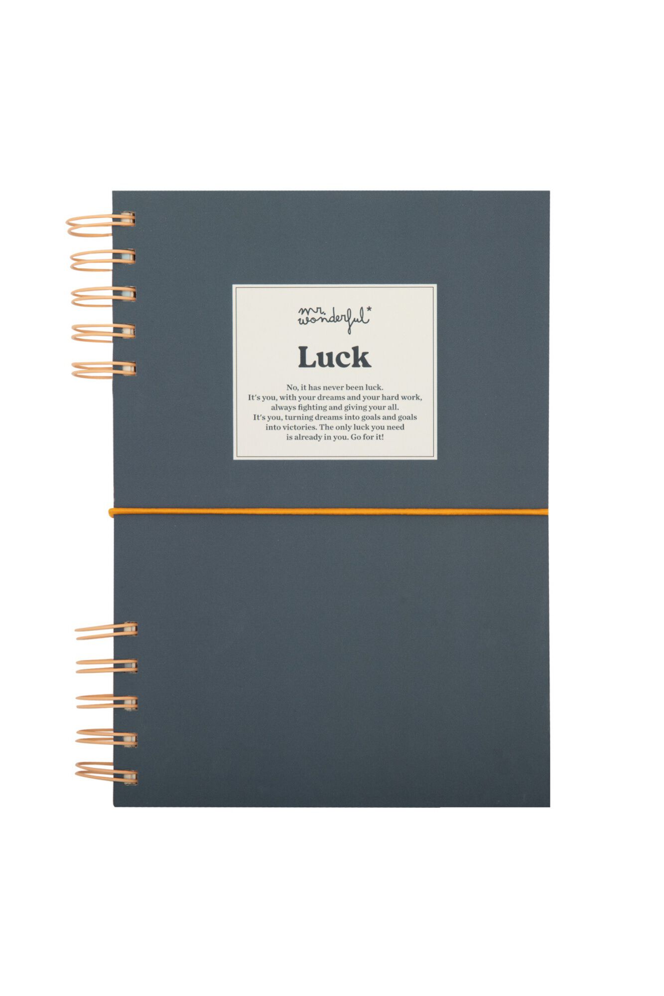 Mr. Wonderful A5 caderno de notas - Luck