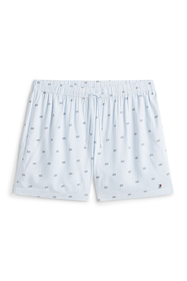 Tommy Hilfiger Conjunto de pijama curto estampado azul